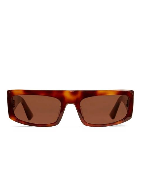 KHAITE rectangle-frame sunglasses - Brown - zdjęcie produktu nr 1