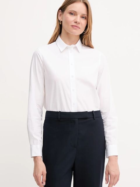 Gant koszula bawełniana damska kolor biały regular z kołnierzykiem klasycznym 4300348 - zdjęcie produktu nr 1