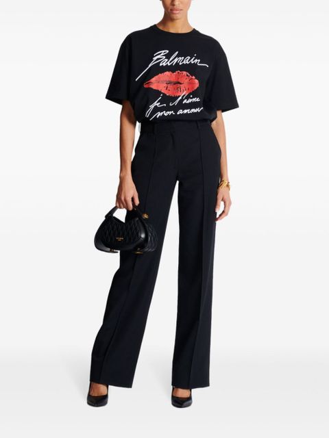 Balmain Kiss-print T-shirt - Black - zdjęcie produktu nr 2