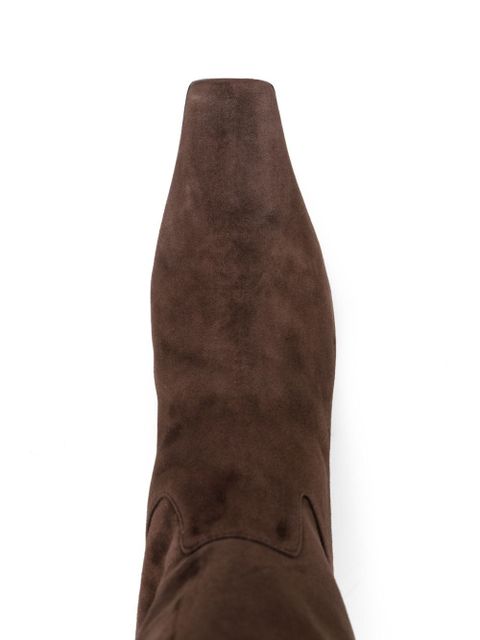 KHAITE The Marfa 35mm knee-high boots - Brown