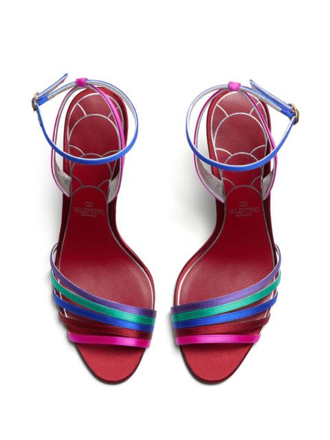 Valentino Garavani 85mm Ladycrush satin sandals - Pink