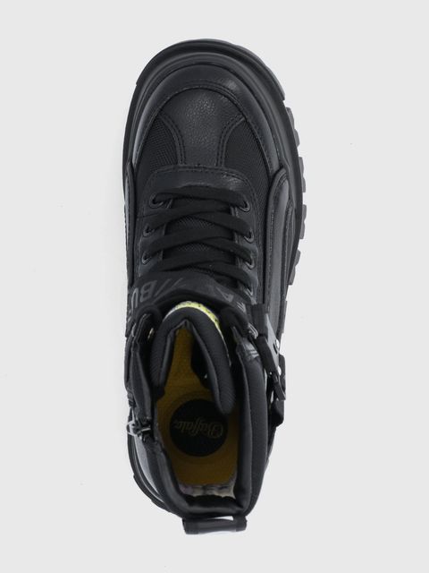 Buffalo Workery Aspha Com1 1622077 damskie kolor czarny na platformie ocieplone