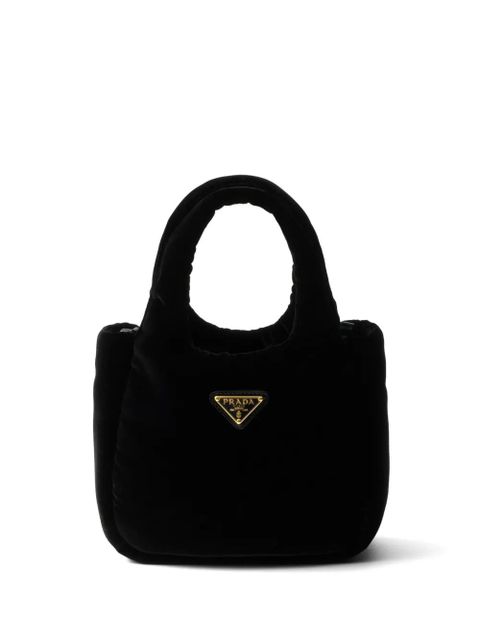 Prada padded velvet mini bag - Black - zdjęcie produktu nr 1