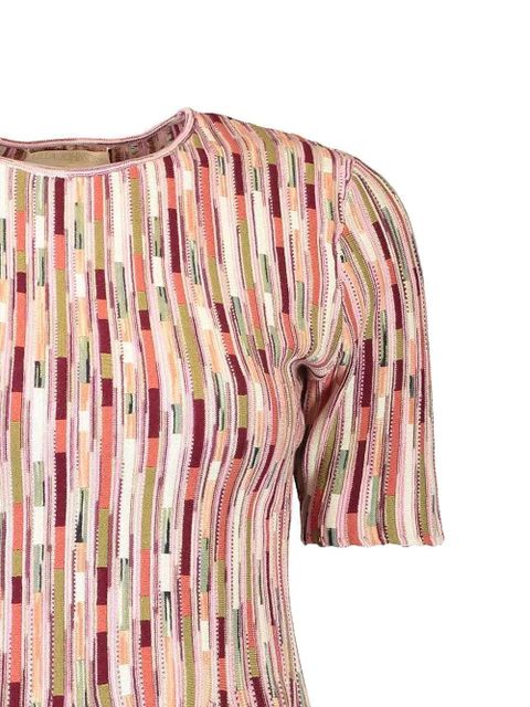 Ulla Johnson Samira patterned T-shirt - Pink - zdjęcie produktu nr 2