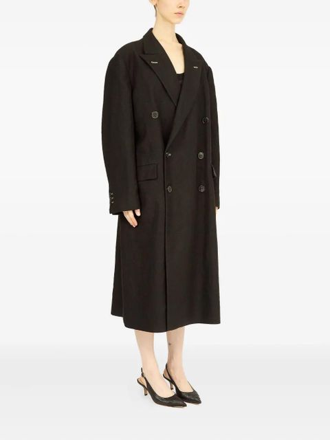 Maison Margiela four-stich coat - Black