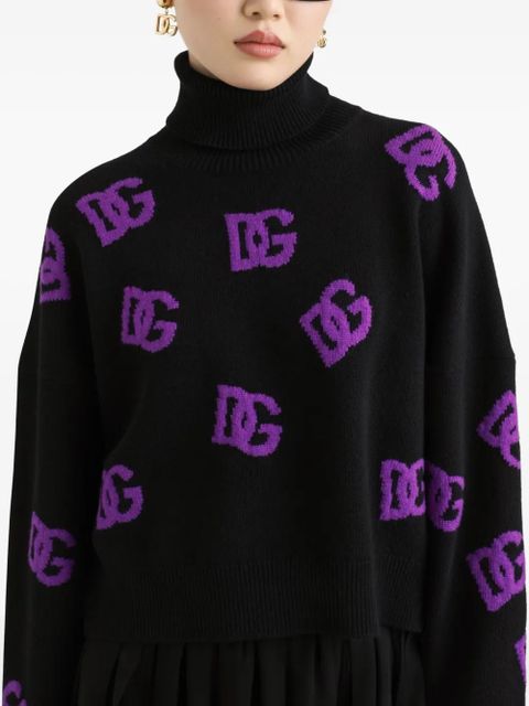 Dolce & Gabbana DNA wool DG-logo sweater - Black