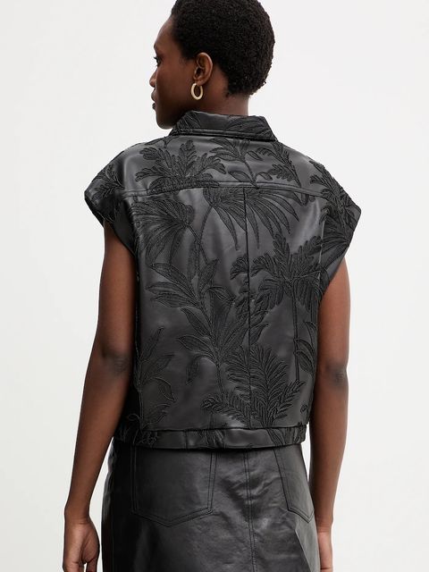 Guess bezrękawnik CHANTAL kolor czarny przejściowy W5YN79 WHGU0