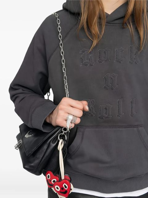 Zadig&Voltaire Georgy rock-n-roll-embroidery hoodie - Grey