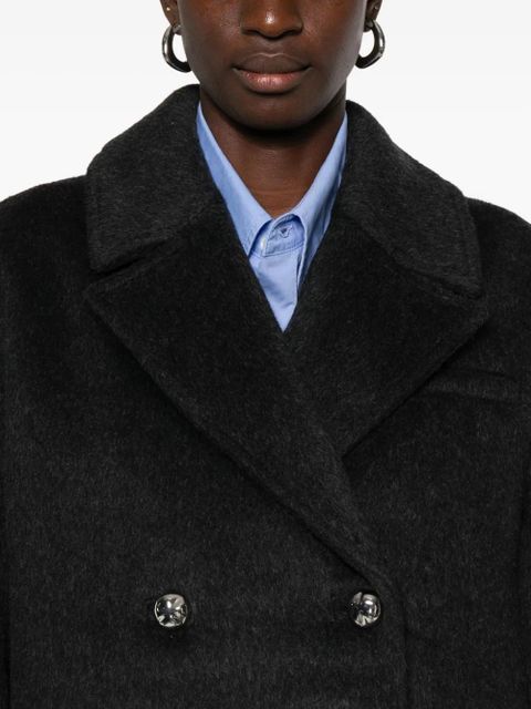 GANNI double-breasted jacket - Grey