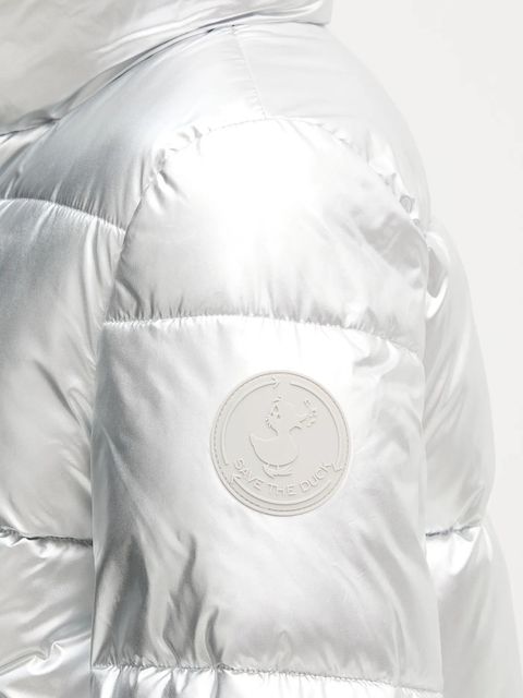 Save The Duck kurtka GERDA kolor srebrny zimowa D42381W.ICED21