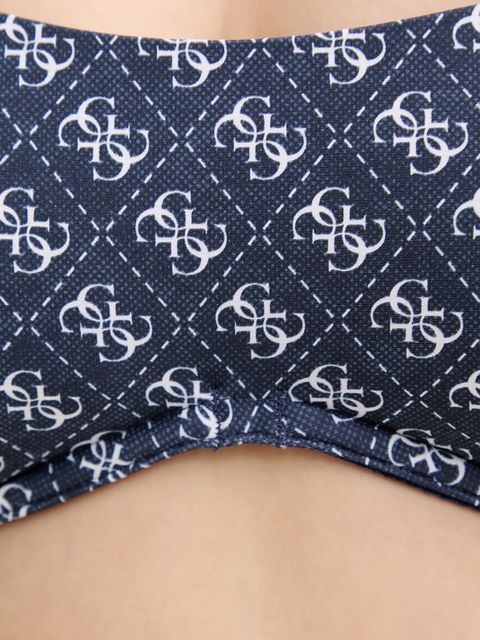 Guess biustonosz kąpielowy kolor granatowy lekko usztywniona miseczka E5GJ37 KCRL2