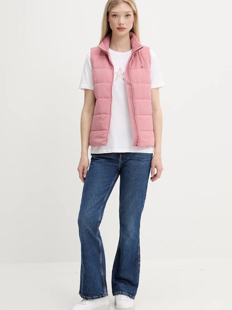 Tommy Jeans bezrękawnik damski kolor różowy przejściowy DW0DW21409 - zdjęcie produktu nr 2
