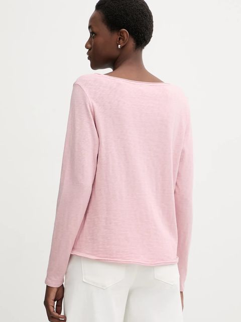 Marc O'Polo longsleeve bawełniany kolor różowy 5000009292