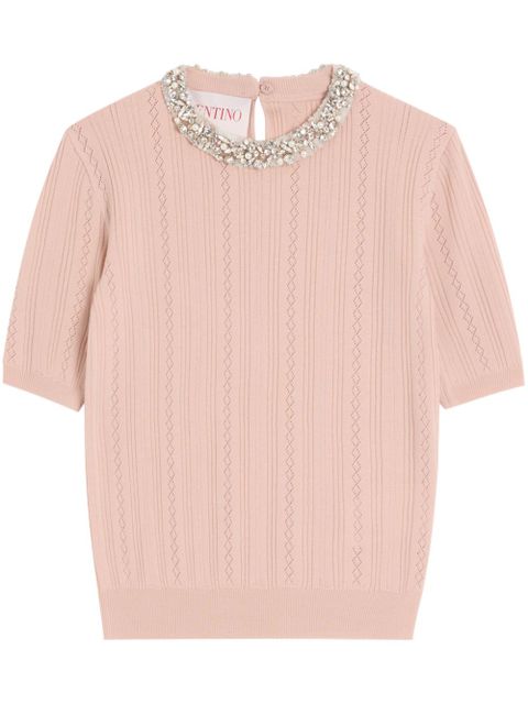 Valentino Garavani embroidered T-shirt - Pink