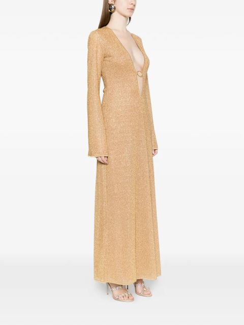 Oséree Lumière kaftan dress - Neutrals