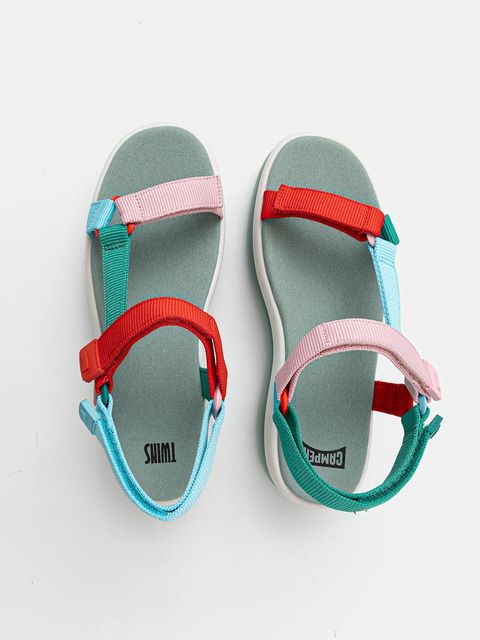 Camper sandały TWS damskie kolor szary na platformie K201726-006