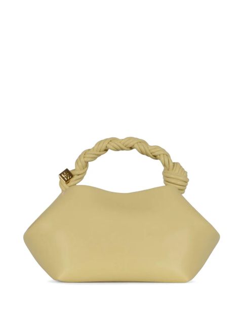 GANNI small Bou twisted-handle tote bag - Yellow - zdjęcie produktu nr 2