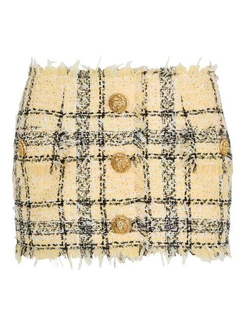 Balmain tweed buttoned skirt - Yellow - zdjęcie produktu nr 1