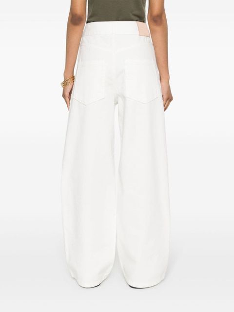 LOEWE Anagram wide-leg jeans - White