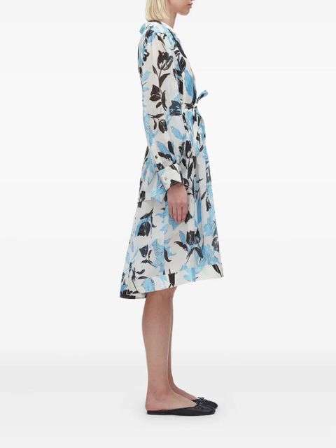 3.1 Phillip Lim floral-print belted dress - Neutrals