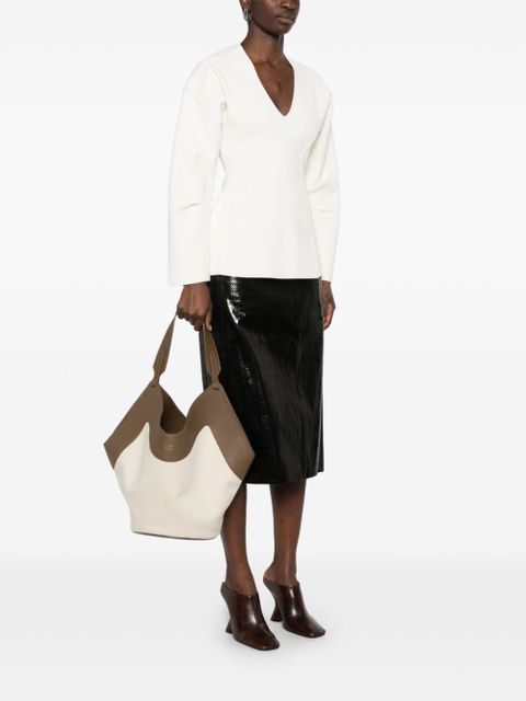 KHAITE medium Lotus tote bag - Neutrals - zdjęcie produktu nr 2