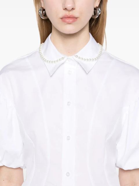 Simone Rocha pearl-embellished shirt - White