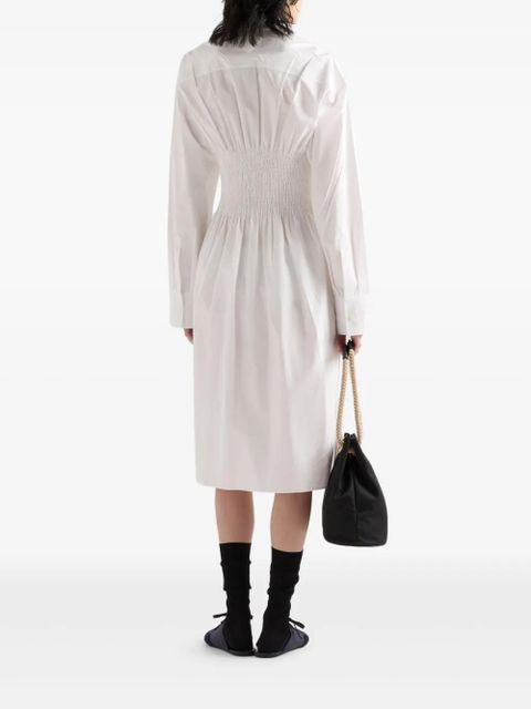 Prada cotton-canvas dress - White