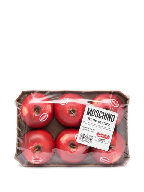 Moschino apple-print clutch bag - Green - zdjęcie produktu nr 1