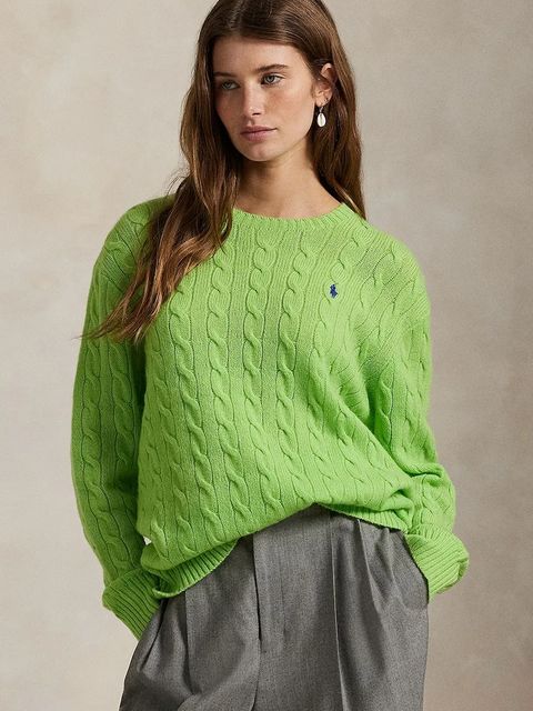 Polo Ralph Lauren sweter damski kolor zielony 211972115 - zdjęcie produktu nr 1