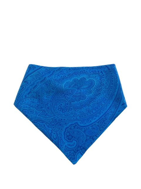 ETRO paisley button scarf - Blue - zdjęcie produktu nr 1