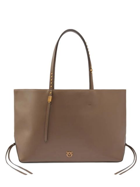PINKO medium leather studded tote bag - Neutrals - zdjęcie produktu nr 1