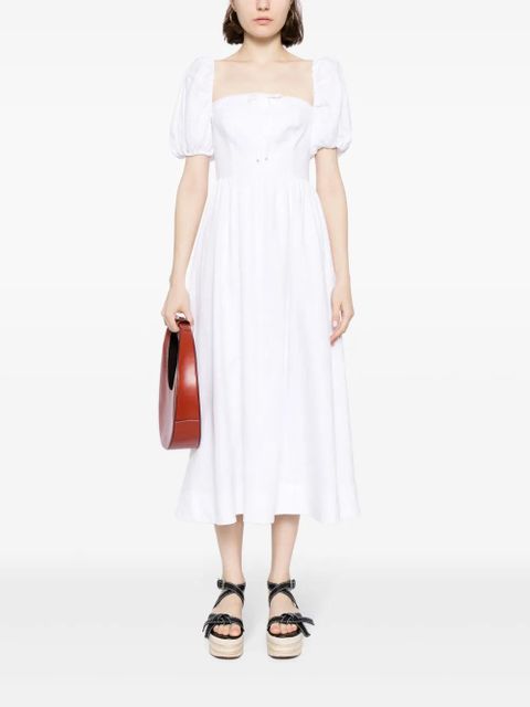 Reformation Marella linen midi dress - White - zdjęcie produktu nr 2