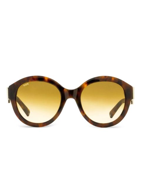 Tod's tortoiseshell round-frame sunglasses - Brown - zdjęcie produktu nr 1
