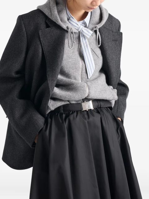 Prada belted pleated skirt - Black