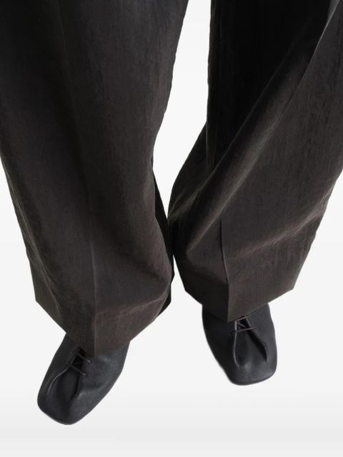 LEMAIRE Souris folded leather lace-up derby - Brown