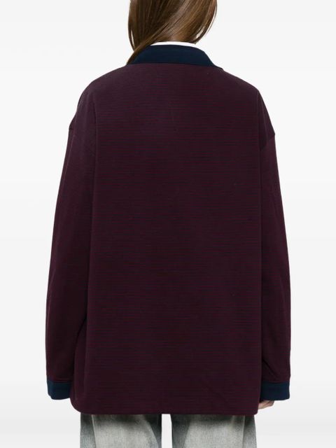 Prada striped embroidered jacket