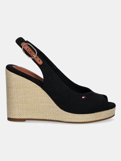 Tommy Hilfiger sandały FLAG HIGH WEDGE ESPAD SLINGBACK - zdjęcie produktu nr 1