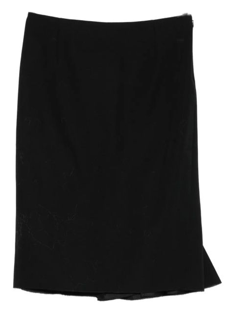 Marni asymmetric midi skirt - Black