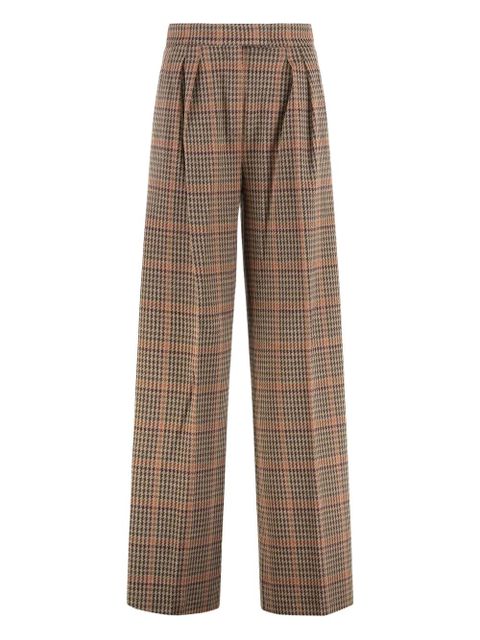 Max Mara Seggio pleated Prince-of-Wales trousers - Neutrals - zdjęcie produktu nr 1