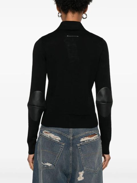 MM6 Maison Margiela knitted cardigan - Black
