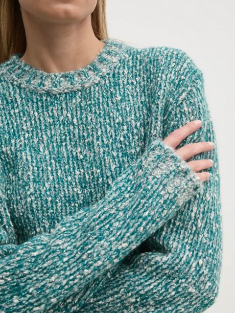 United Colors of Benetton sweter z domieszką wełny kolor turkusowy 116NU108M