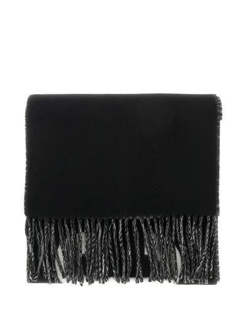Jacquemus fringed logo scarf - Black - zdjęcie produktu nr 2