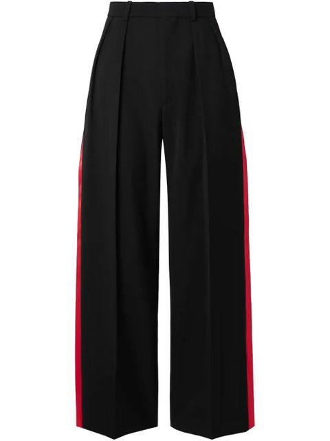 WARDROBE.NYC side-stripe palazzo pants - Black - zdjęcie produktu nr 1