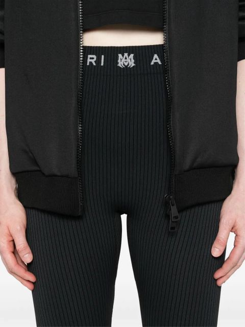 AMIRI logo-waistband performance leggings - Black