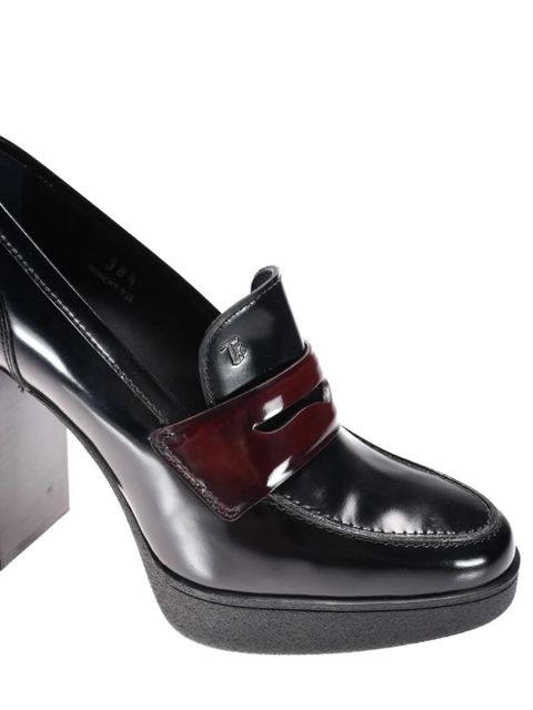 Tod's platform strap loafer - Black