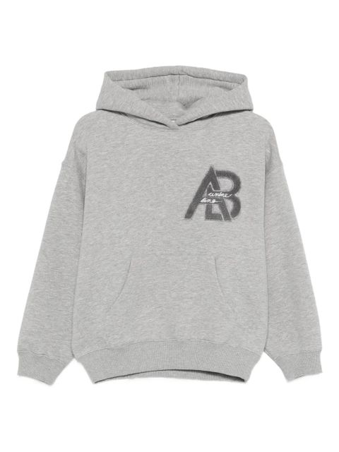 ANINE BING Jaci logo-detail hoodie - Grey - zdjęcie produktu nr 1