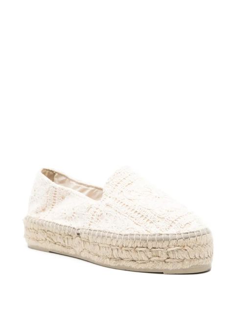 Manebi Yucatán crochet espadrilles - Neutrals