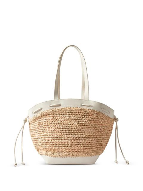 Claudie Pierlot Alban straw knot tote bag - Neutrals