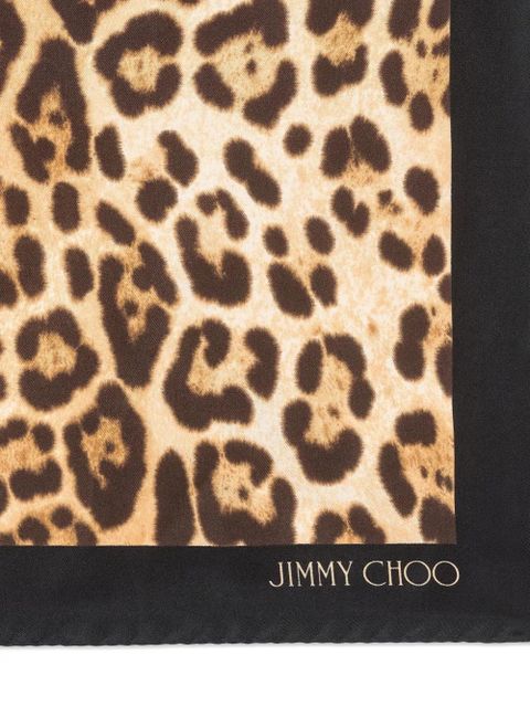 Jimmy Choo leopard-print scarf - Neutrals - zdjęcie produktu nr 2