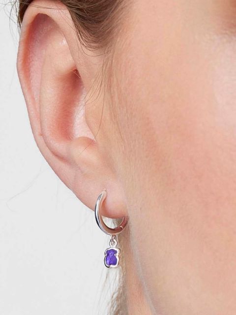 Tous kolczyki srebrne Cool Color